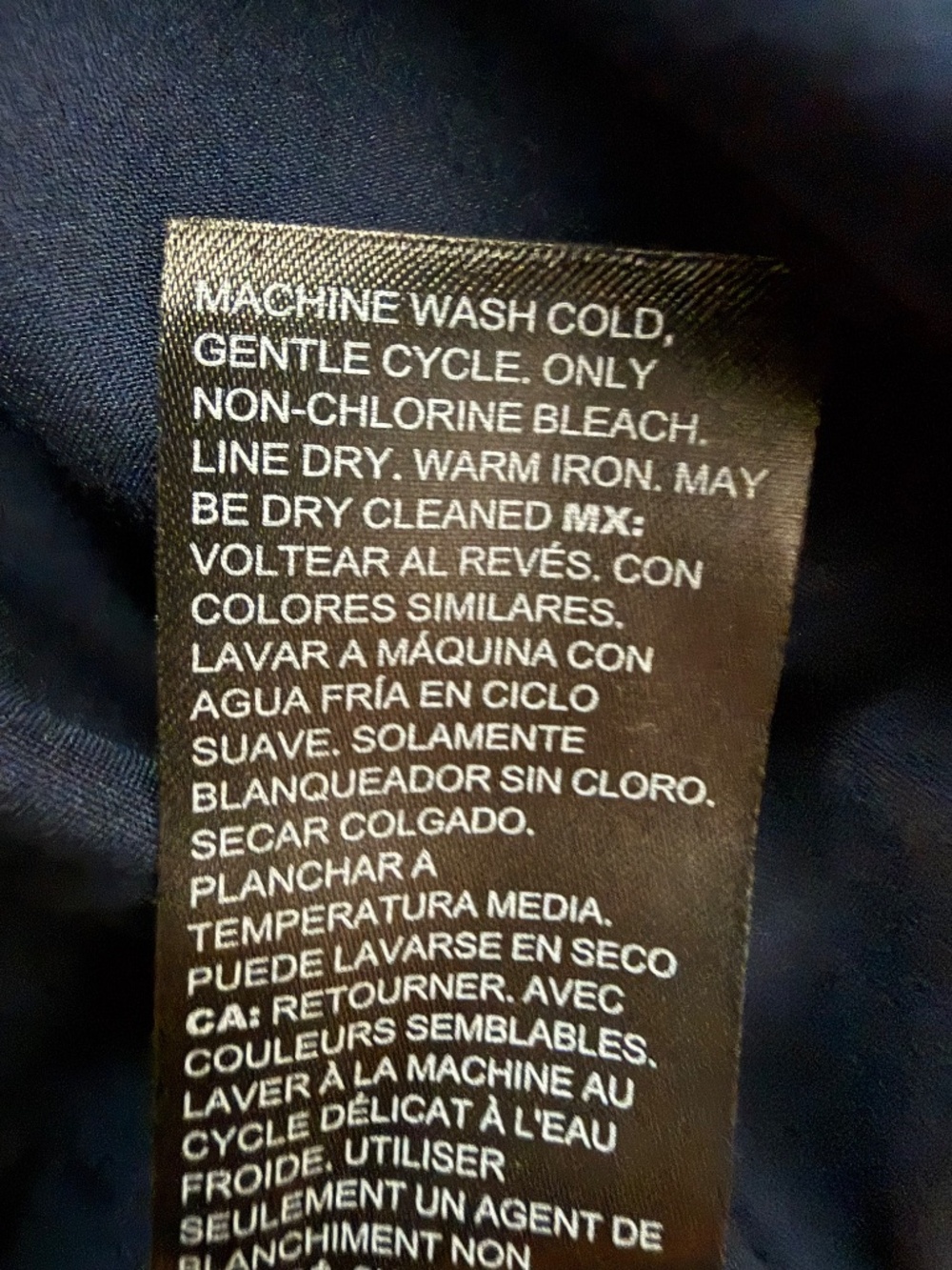 WHBM Navy Tweed Pencil Skirt - Picture 6 of 6